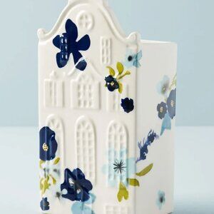 Anthropologie Floral Ceramic House Vase - No Linger Available